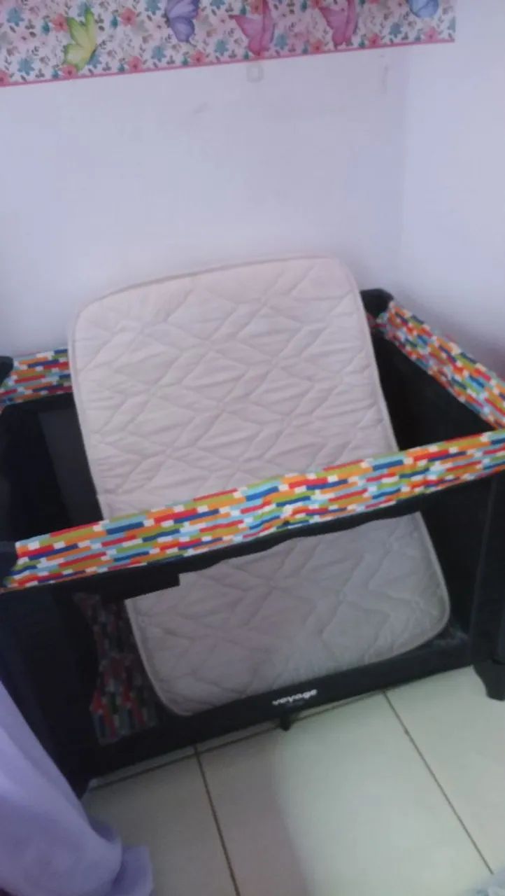 Berço port átil+ colchão  - Foto 2