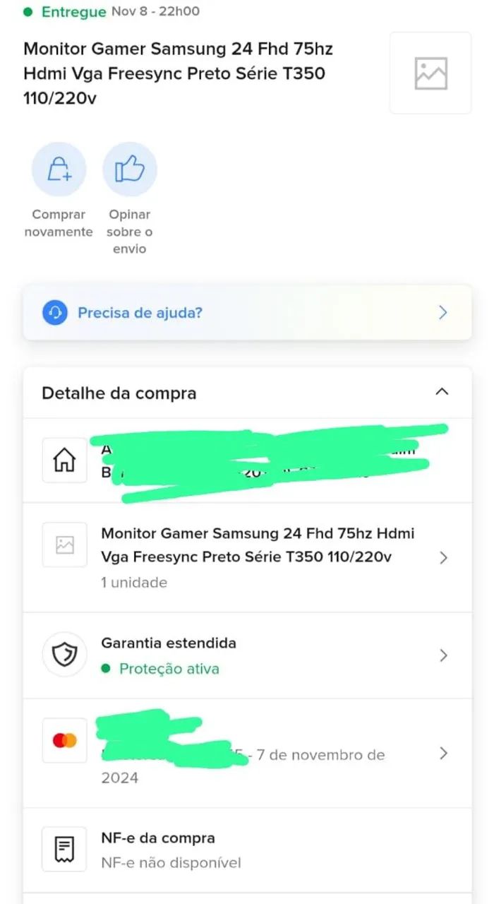 Monitor Samsung 75hz um ano de uso - Foto 5