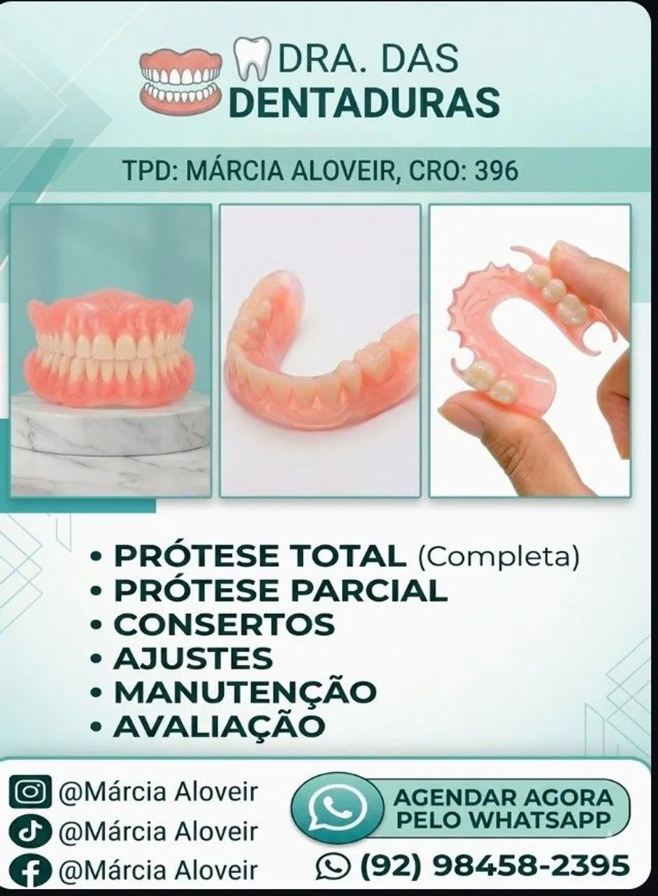 PRÓTESE DENTÁRIA ( DENTADURAS)