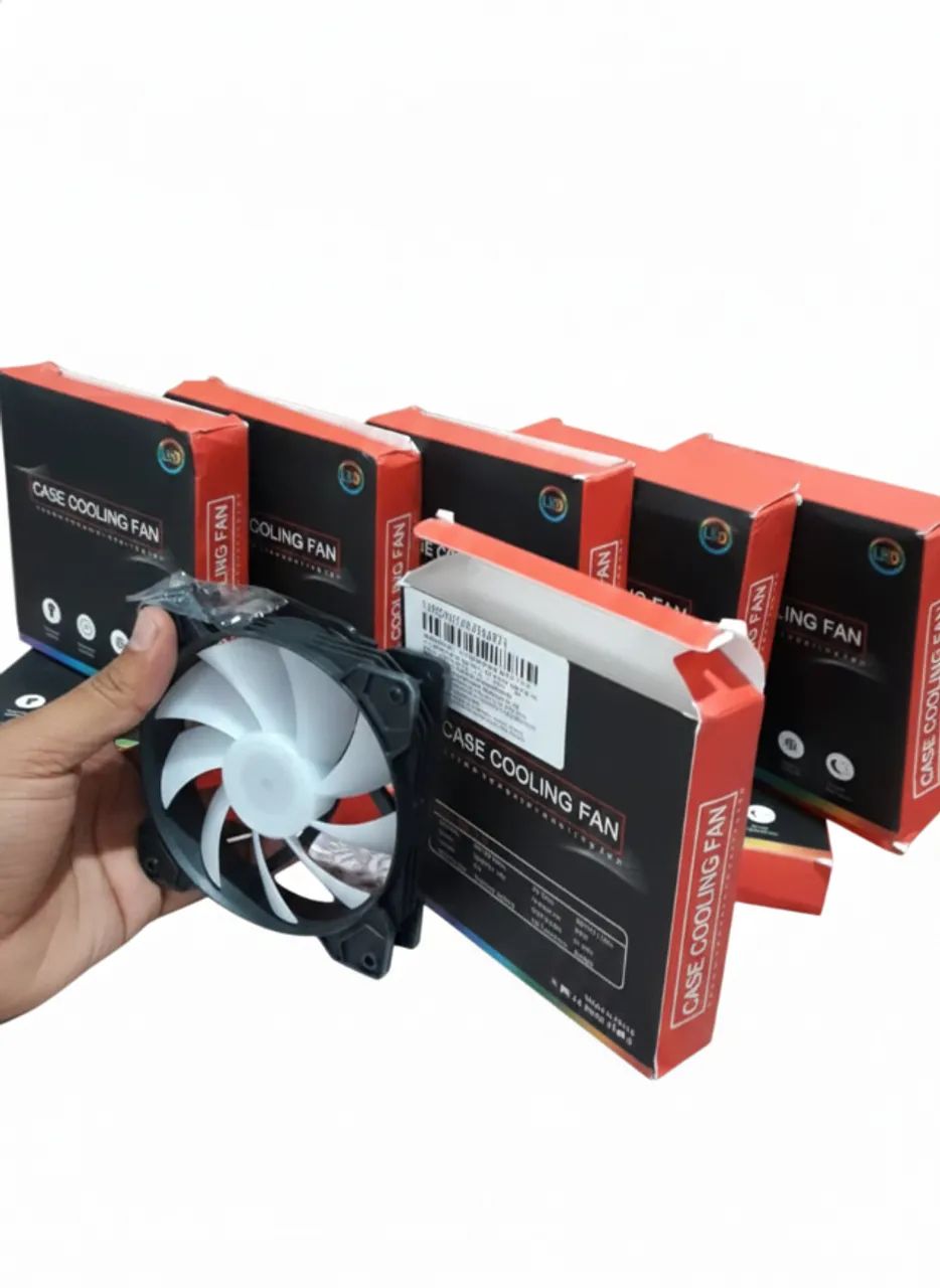 Cooler Fan Homefish RGB 120mm - Silencioso - Unidade ou Kit - Em Estoque! - Foto 2