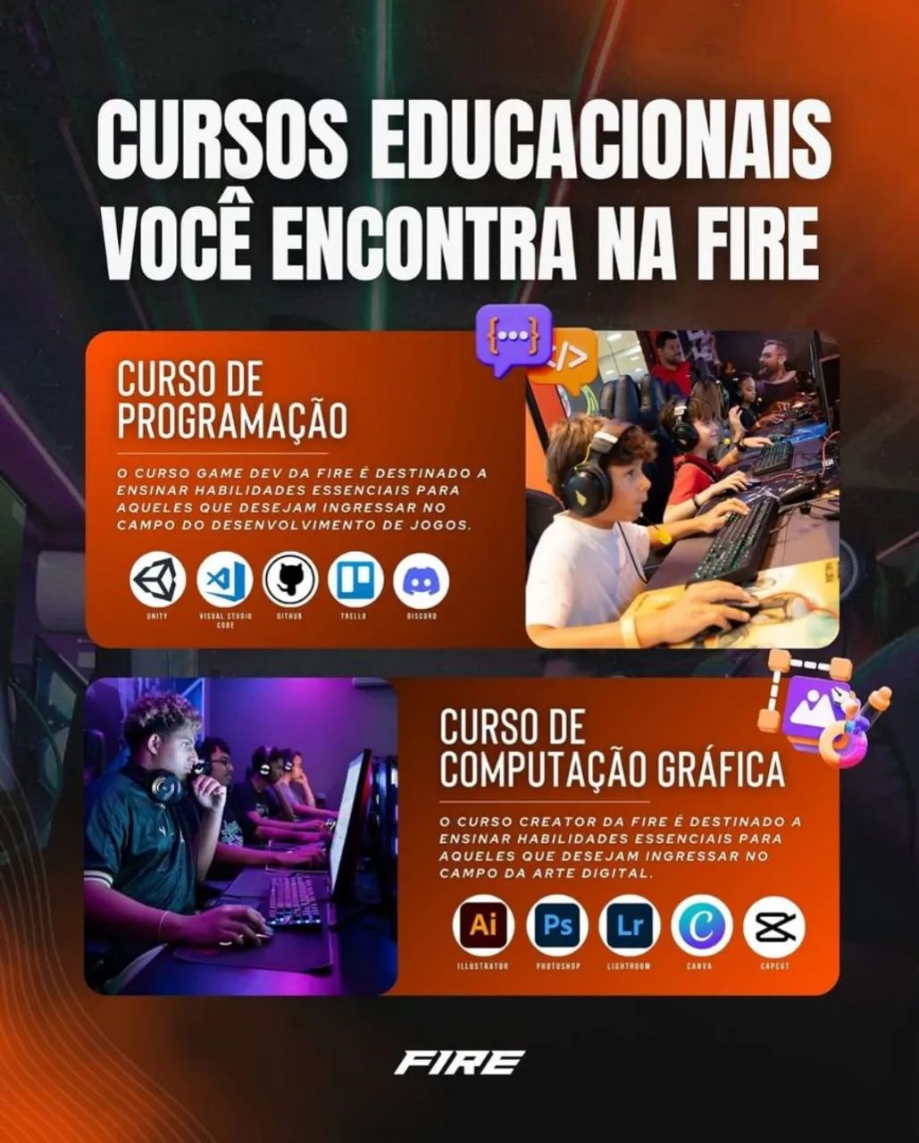 Curso de Programa de jogos e Design gráfico e vídeo na FIRE SFC  - Foto 2