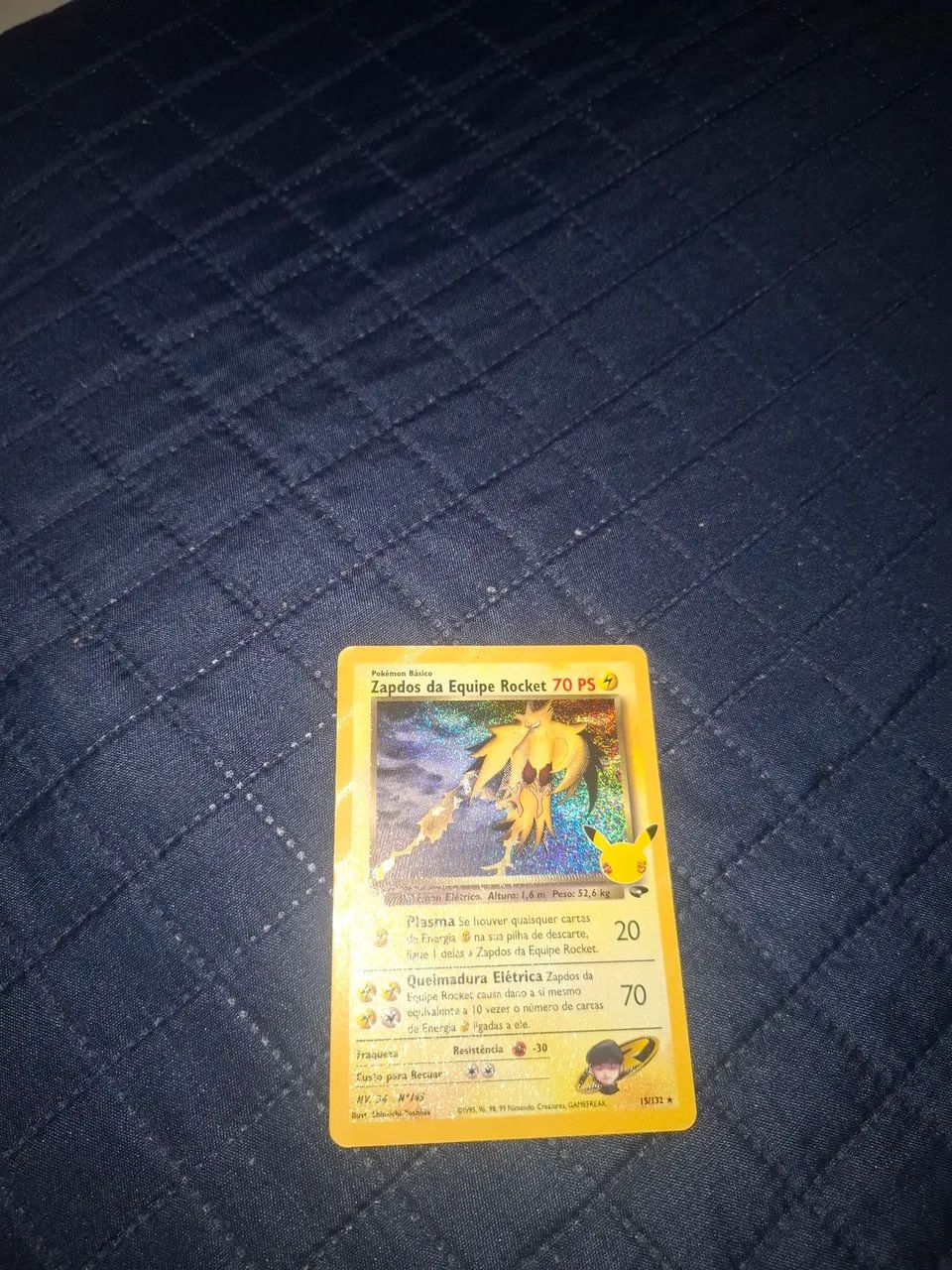Zapdos da equipe rocket 25 anos