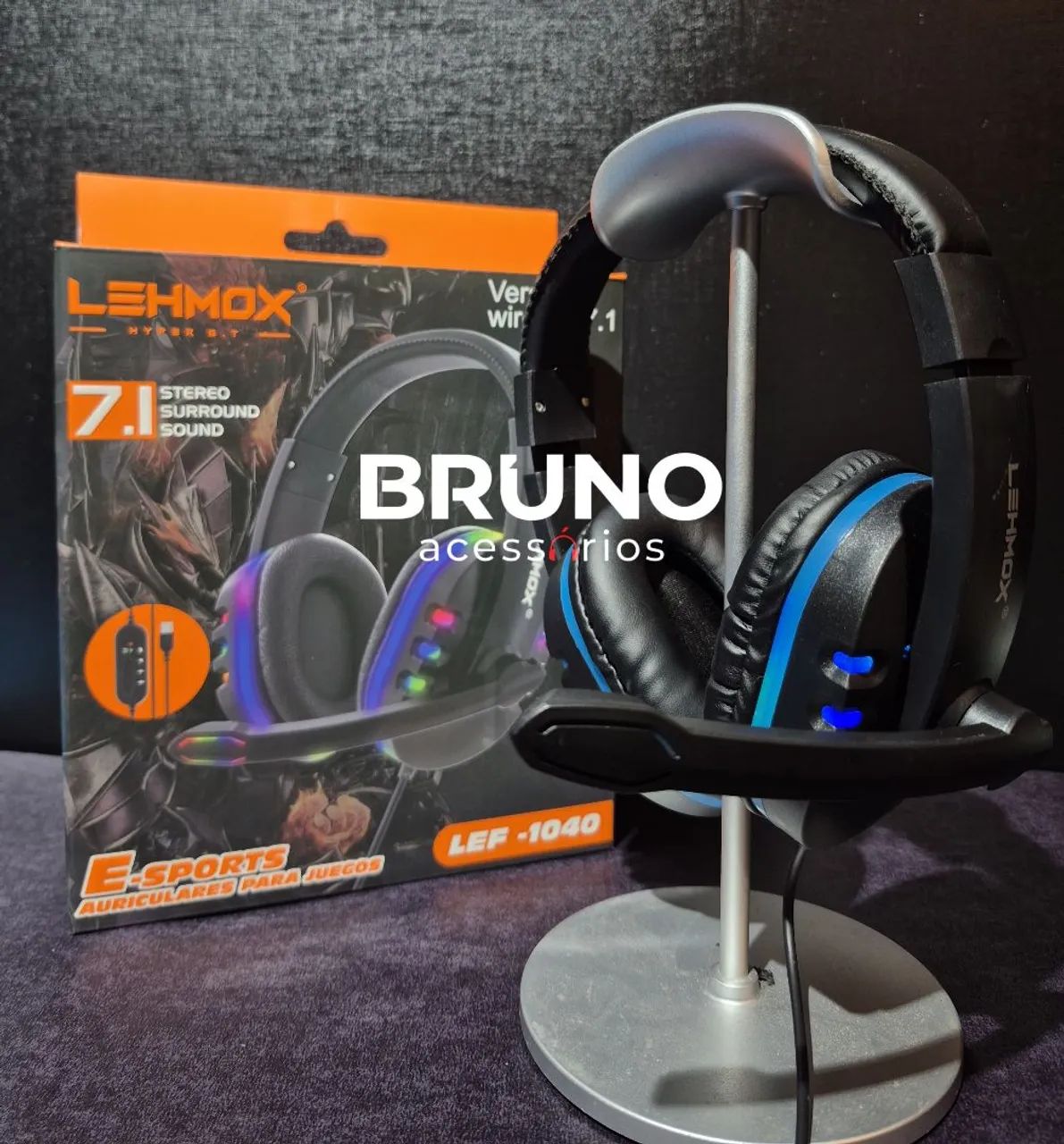 Headset Gamer Led USB - Foto 3