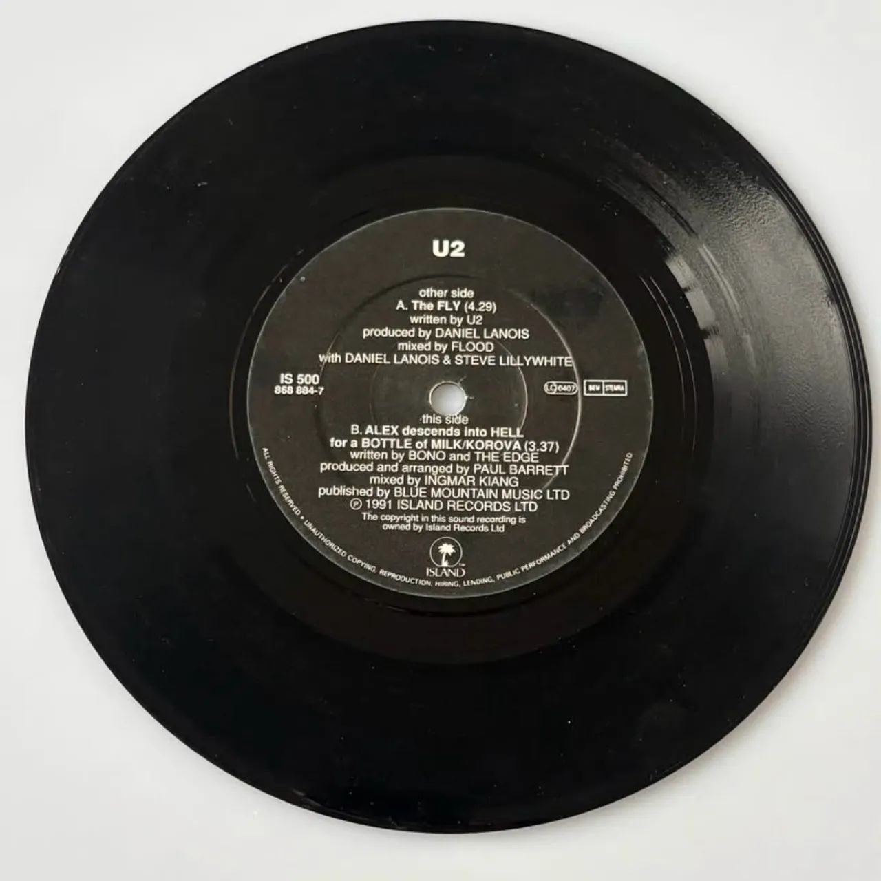 U2 The Fly Vinil Compacto Importado Inglaterra UK 2 Faixas - Foto 4