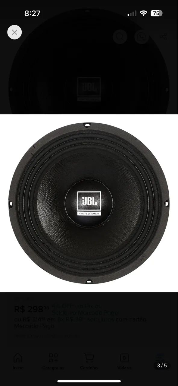 Vendo médio grave 8? 200w rms
