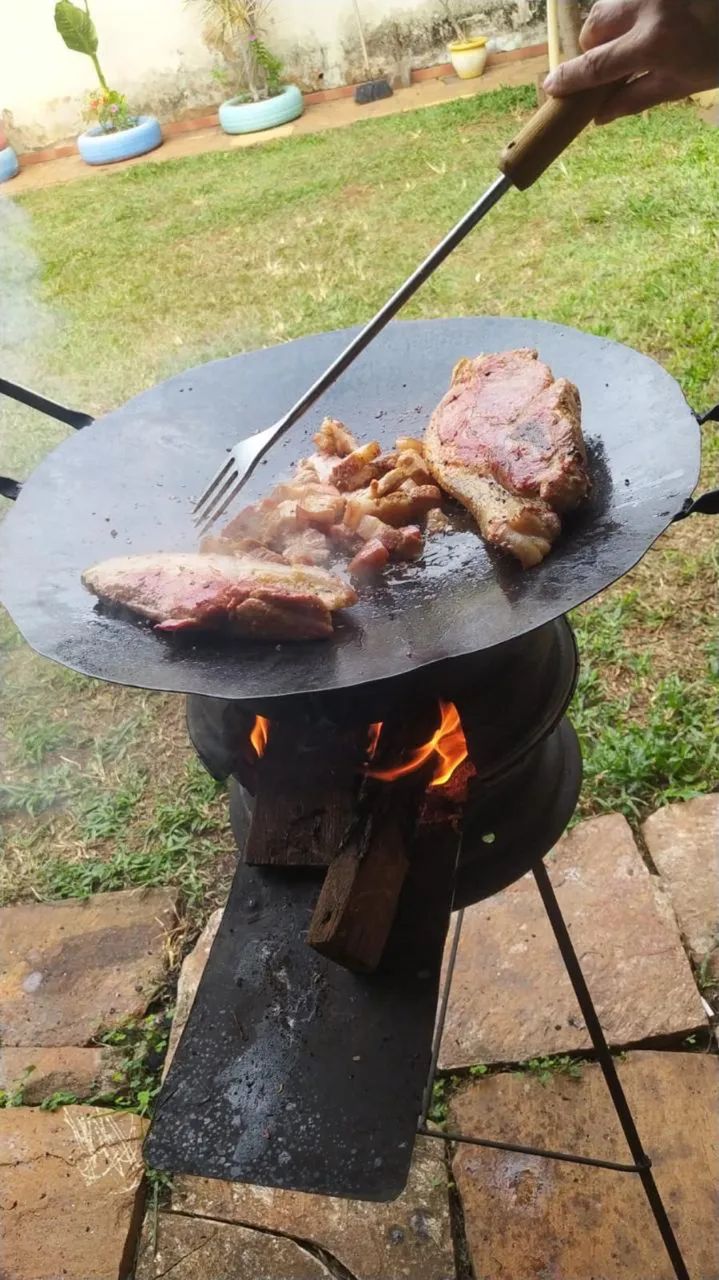 Fogareiro a lenha de roda de carro  - Foto 2