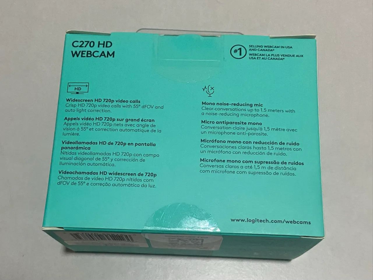 Webcam Logitech C270 HD lacrada - Foto 2