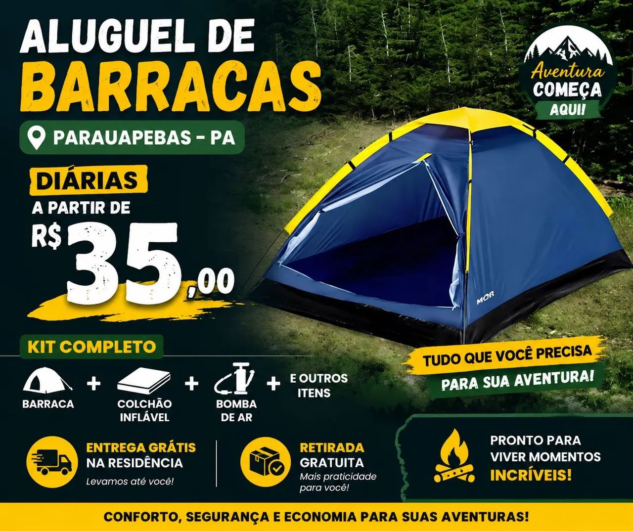 Aluguel de barraca em parauapebas