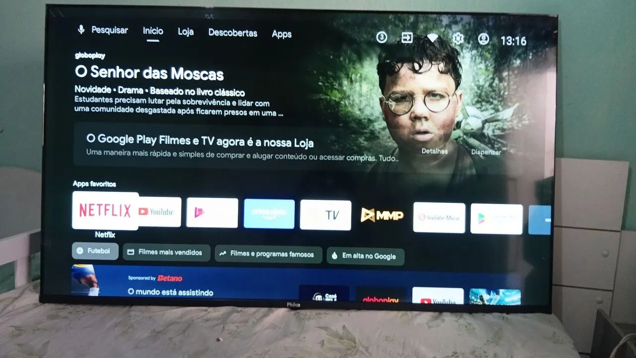 TV 58 POLEGADAS FHILCO 4K NOVA GARANTIA DE 3 MESES - Foto 2