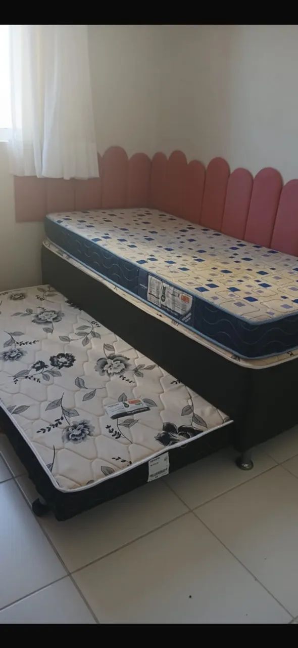 CAMA BOX PARA SOLTEIRO COM CAMA EXTRA. - Foto 4