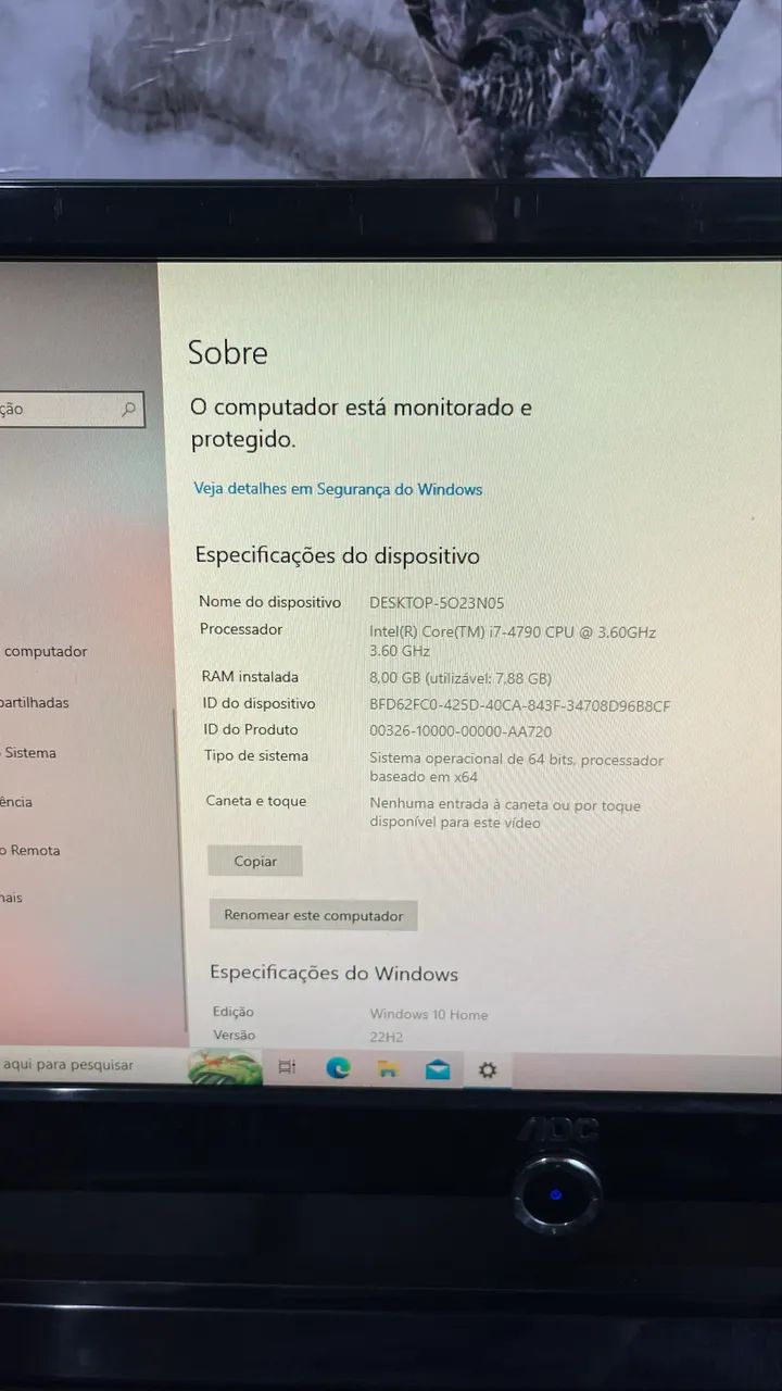 Computador Completo i7, 8GB de RAM  + Monitor 19 polegadas + wifi (Entrego e instalo) - Foto 2