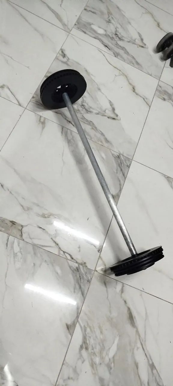 Barra completa 30kg nova - Foto 3