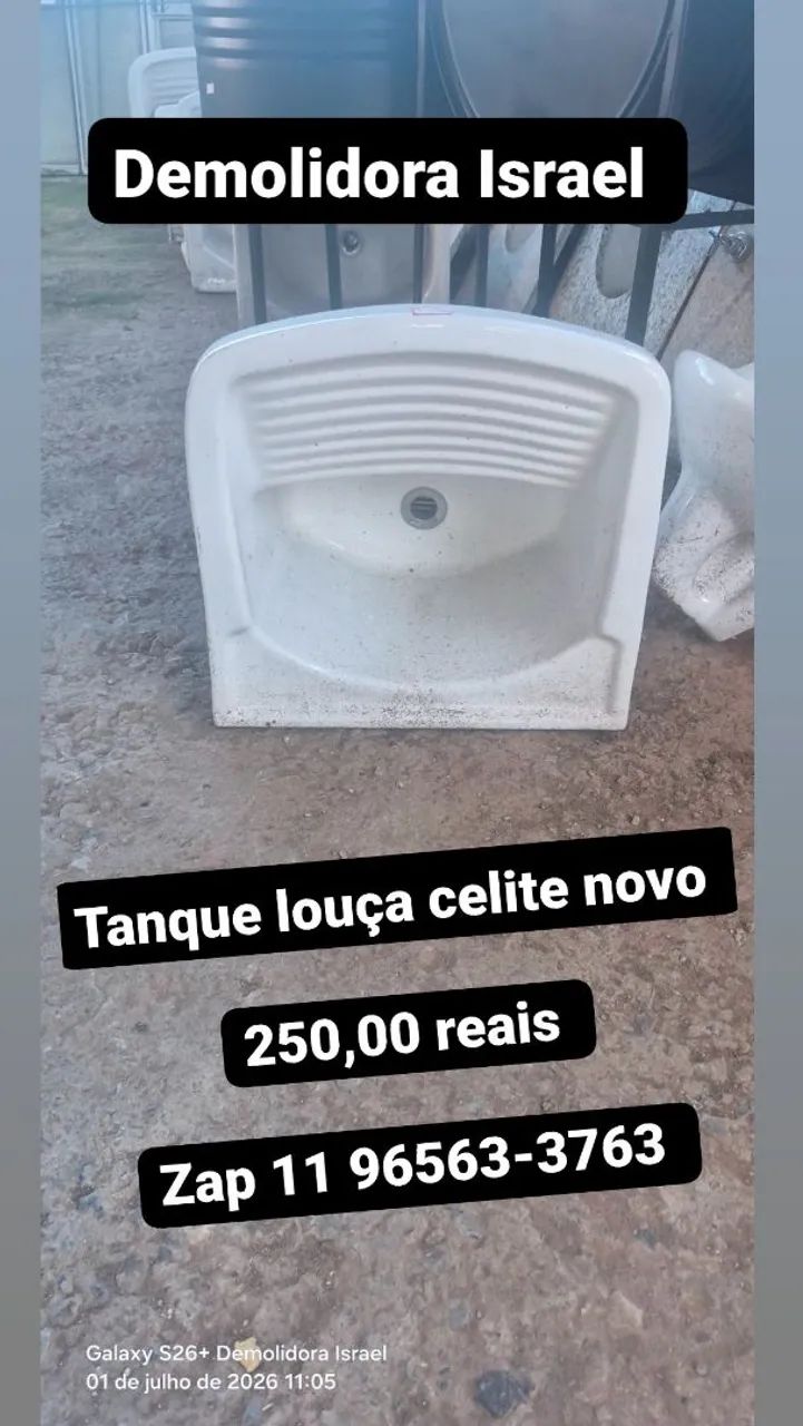 Tanque louça celite 