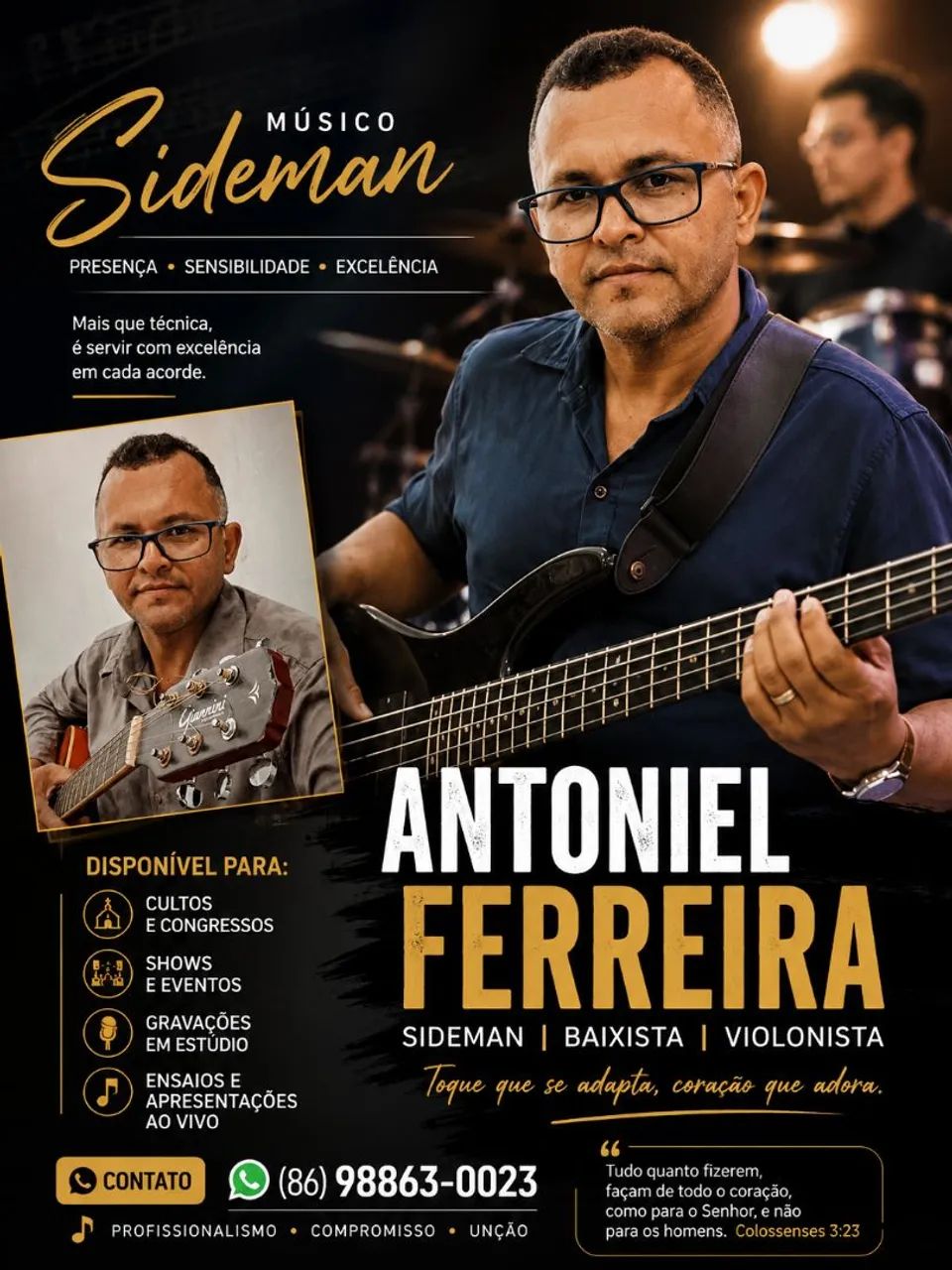 Sideman  Antoniel ferreira 