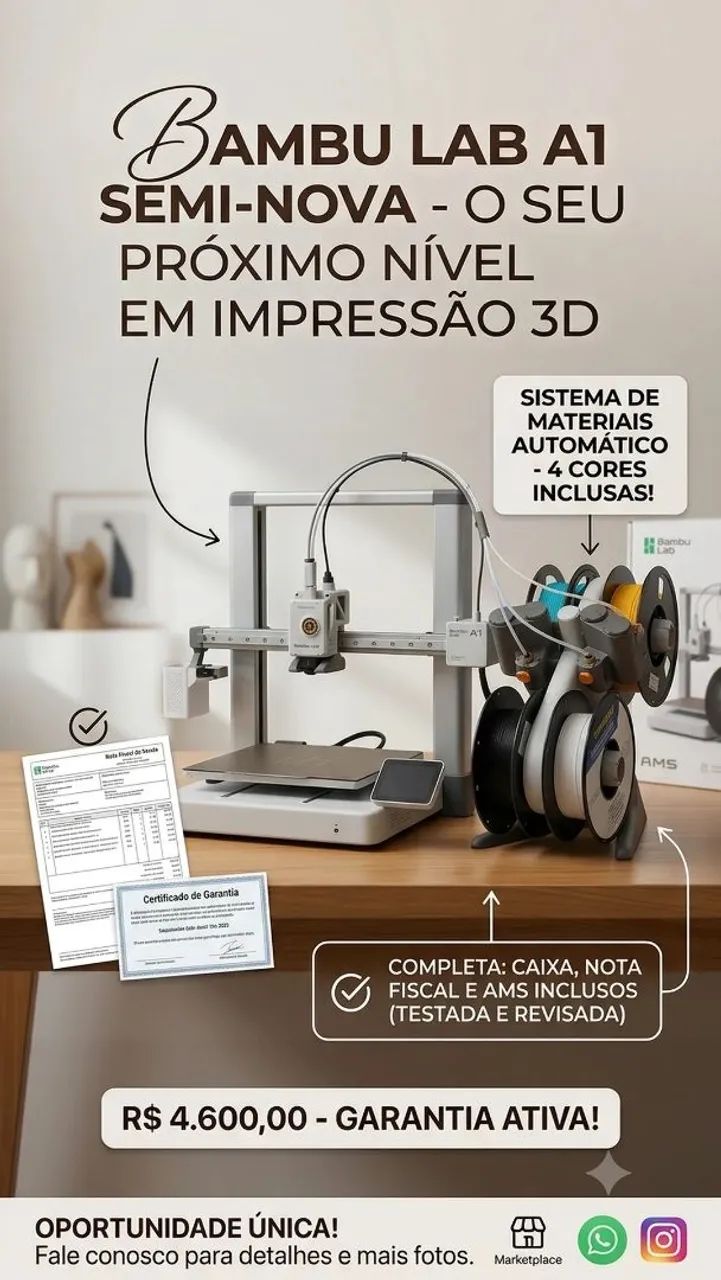 Impressora Bambu Lab A1 - Foto 3