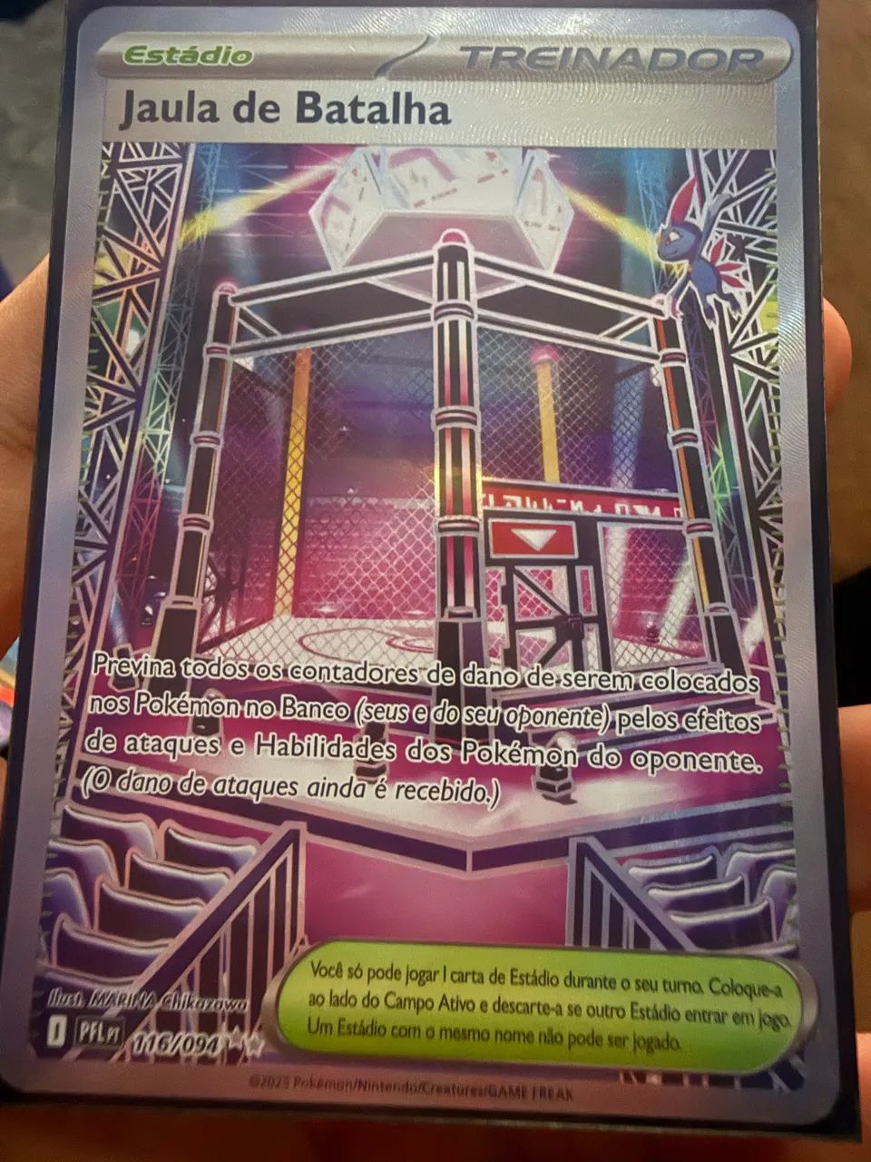 Carta Pokémon Jaula de batalha 