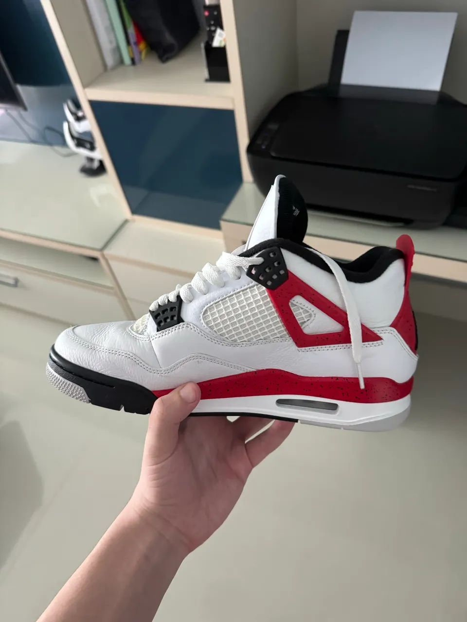 Air Jordan 4 Retrô Red Cement - Foto 4