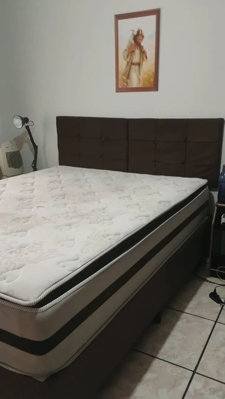 Cama Com Cabiceira e colchão - Foto 4
