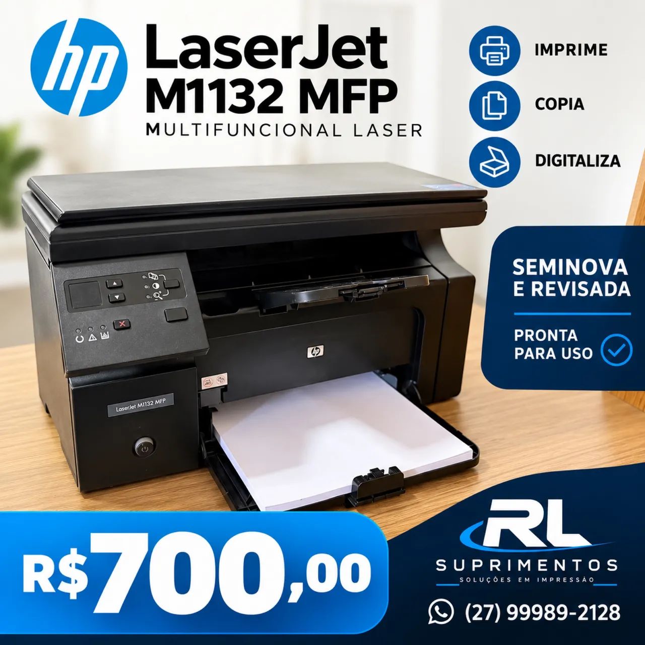 Multifuncional HP laser 1132