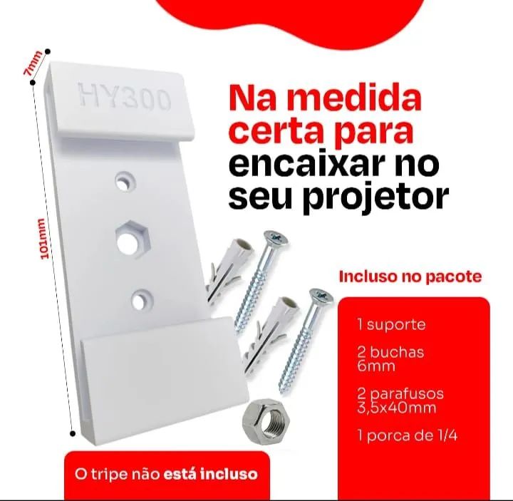 Projetor hy300 Magicubic *lacrado* com suporte incluso - Foto 3