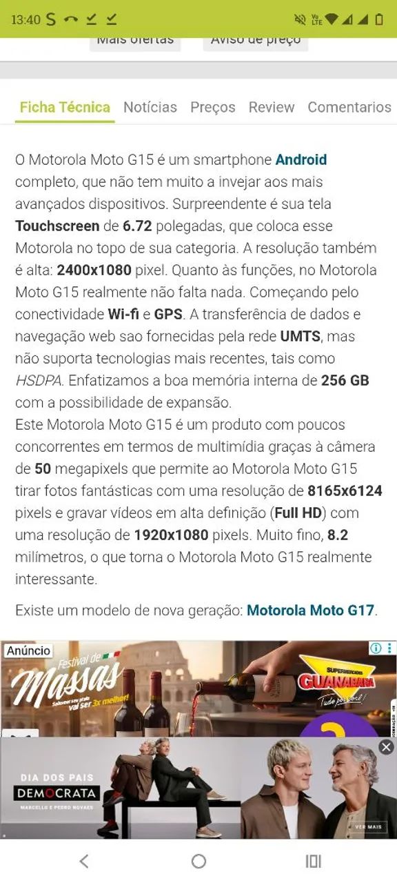Celular moto G15  - Foto 2