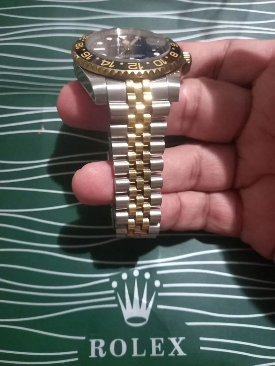 Relógio ROLEX GMT MASTER II GOLD IRON AUTOMÁTICO
