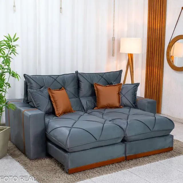 Sofá Retrátil e Reclinável Gran Bello 2.00m   Produto Novo!  Pronta Entrega!