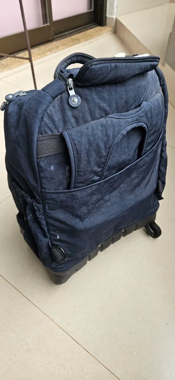 Mochila Kipling azul Marinho - Foto 4