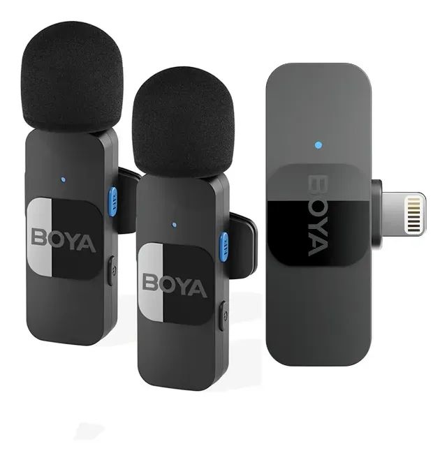 Microfone Lapela Boya By-v2 Conector Lightning Para iPhone 11/12/13/14
