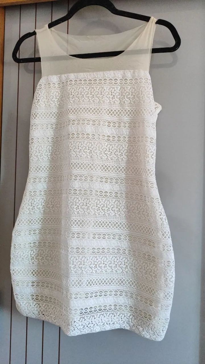 VESTIDO FESTA BRANCO  - Foto 4