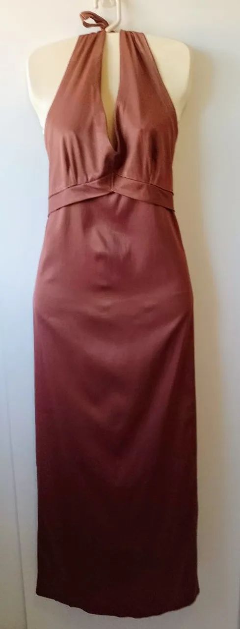 Vestido longo marrom G - Foto 4