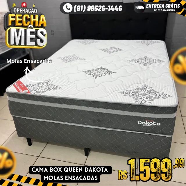 Cama Box Queen Dakota Molas Ensacadas