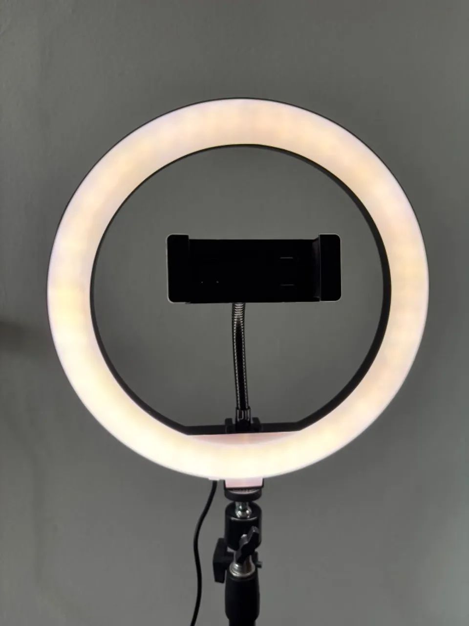 Ring Light LED 8 Polegadas com Tripé 2,10m + Suporte para Celular - Foto 5