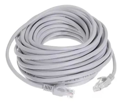 Cabo de Rede Cat6 20 Metros It Blue Le-316 - Ideal para CFTV e Conexão de Internet 