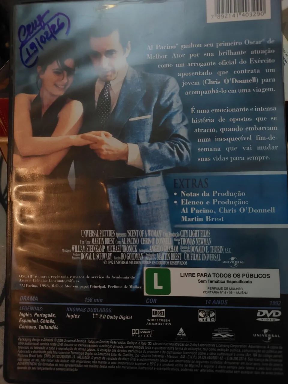 Filme DVD PERFUME DE MULHER.  - Foto 3