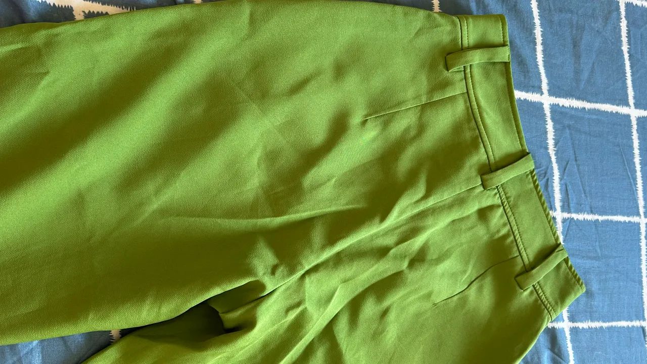 Calça verde de alfaiataria  - Foto 4