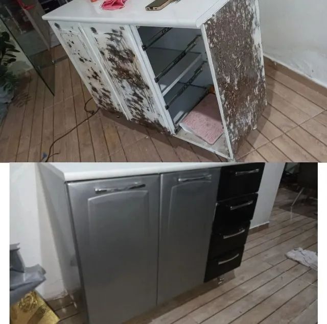 armario de cozinha envelopamento