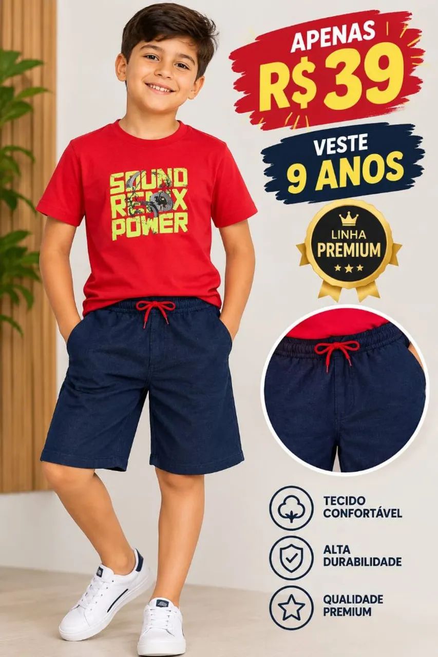 Conjunto infantil masculino linha premium  - Foto 3