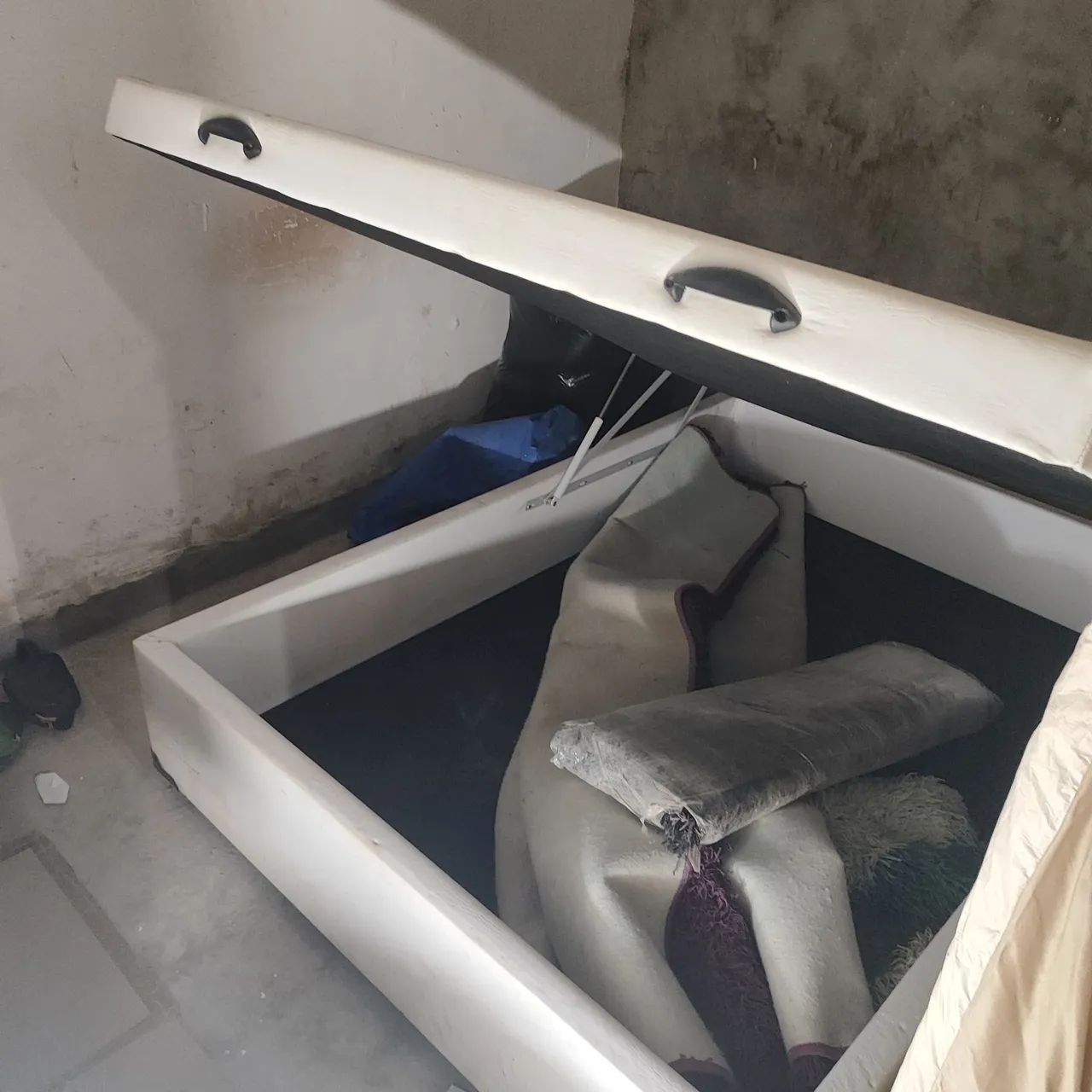 Cama baú casal + colchão espuma D33 - Foto 2