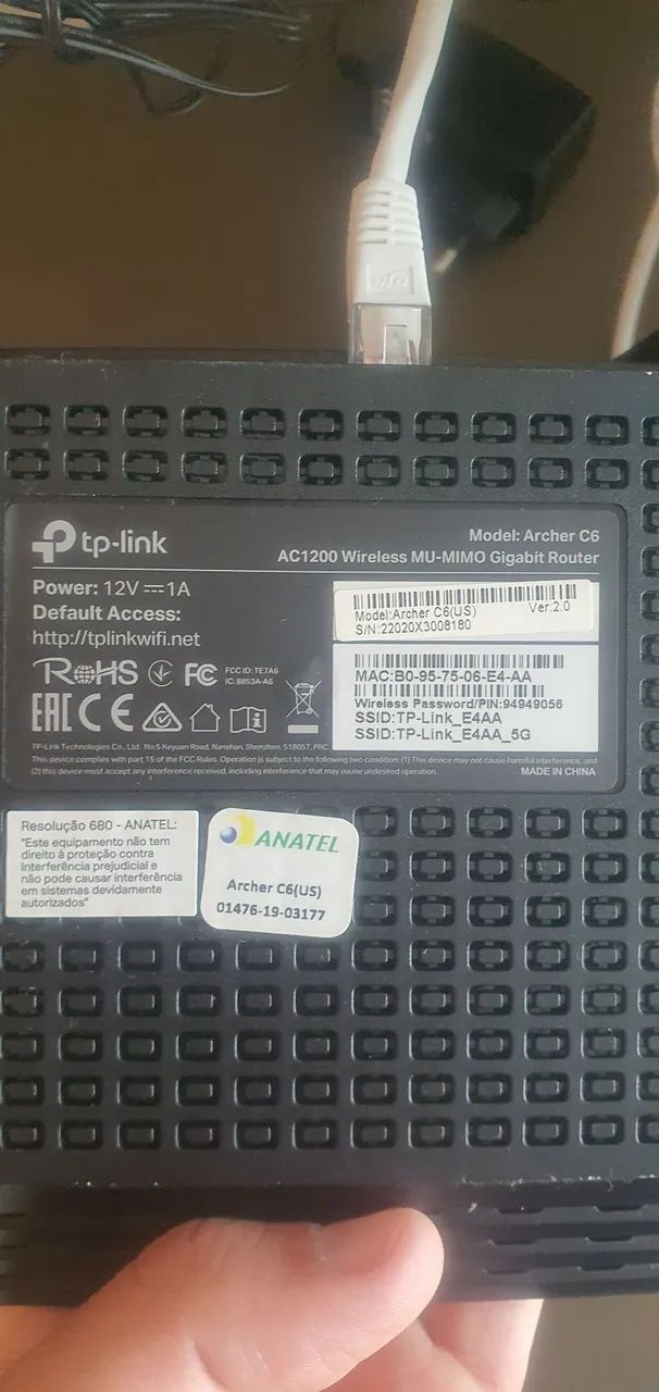 Roteador TP-Link Archer C6 - Foto 2