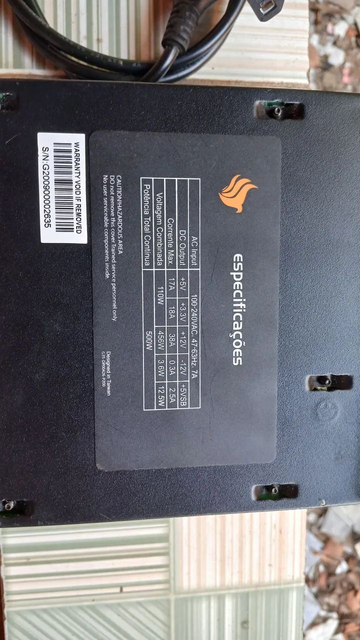 Fonte pichau de 500w da nidus,funcionando perfeitamente  - Foto 2