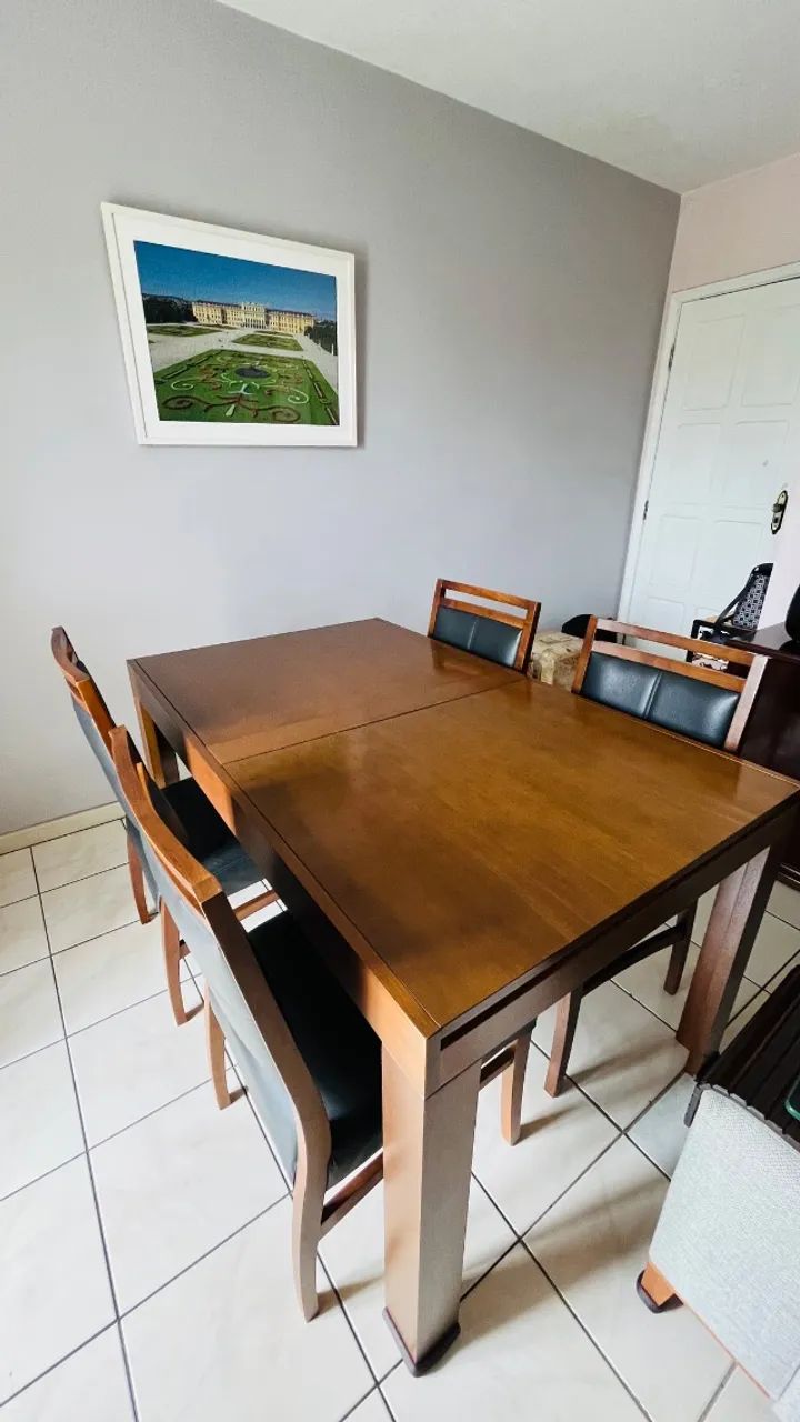 Mesa de Jantar Extensível em Madeira Maciça  - Foto 4