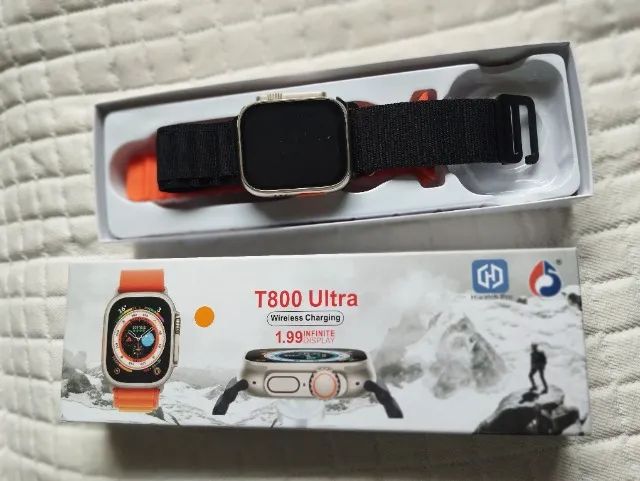 Relógio Smartwatch T800 Ultra Carregamento Wireless  - Foto 2