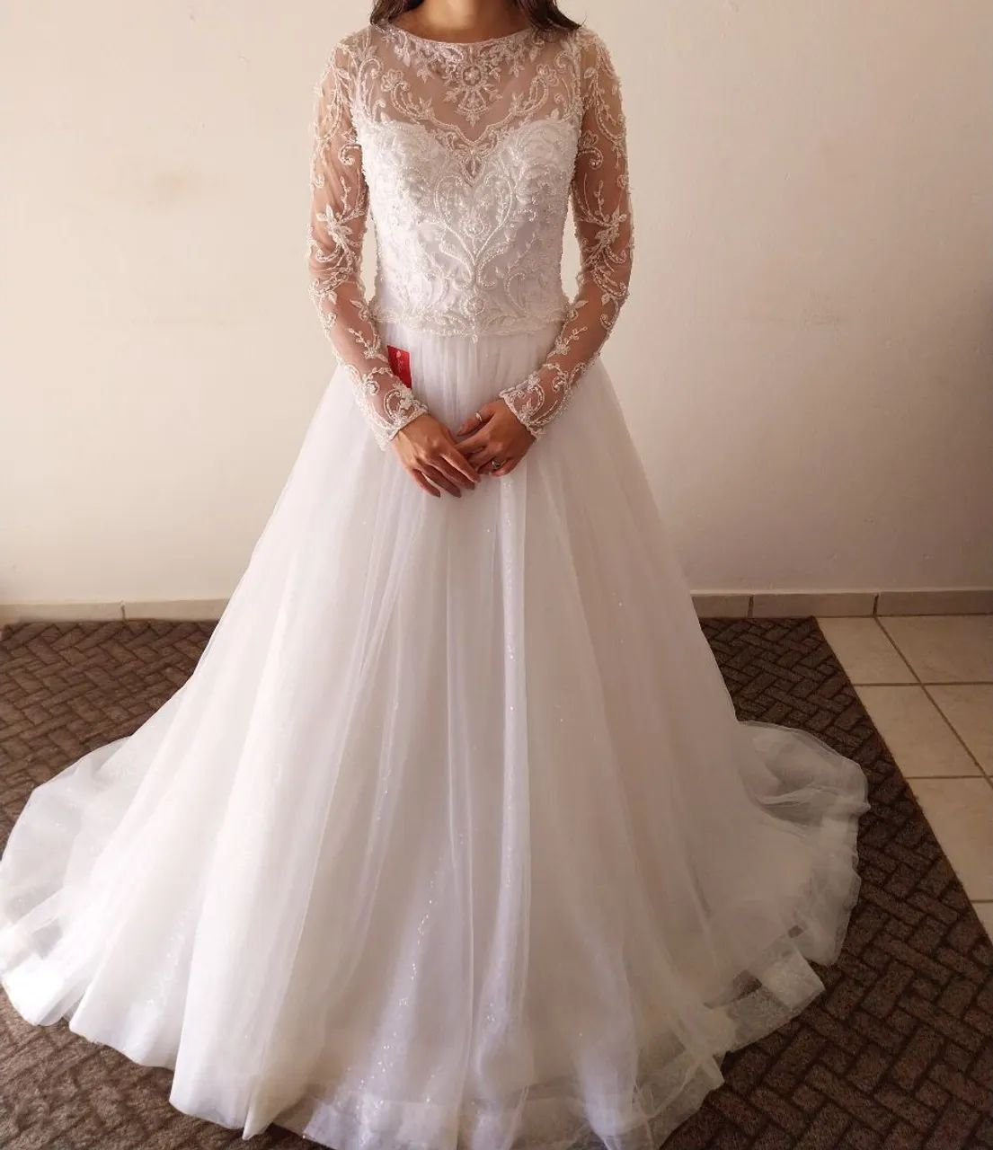 Vestido de noiva elegante - tamanho 38 - Foto 3