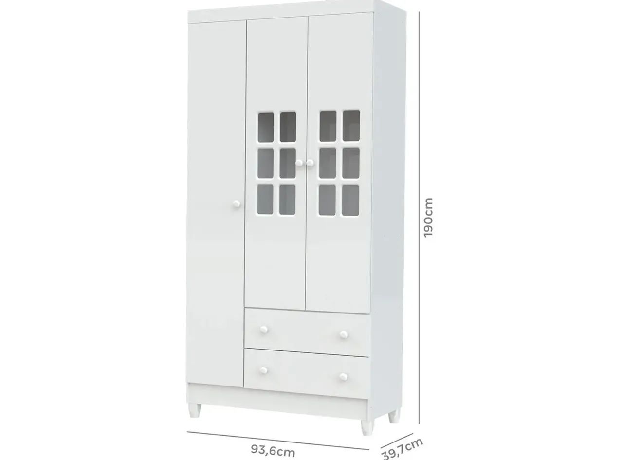 Quarto de bebê guarda-roupa + berço 