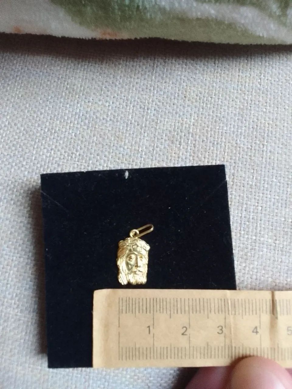 Pingente ouro Jesus 18k - Foto 2