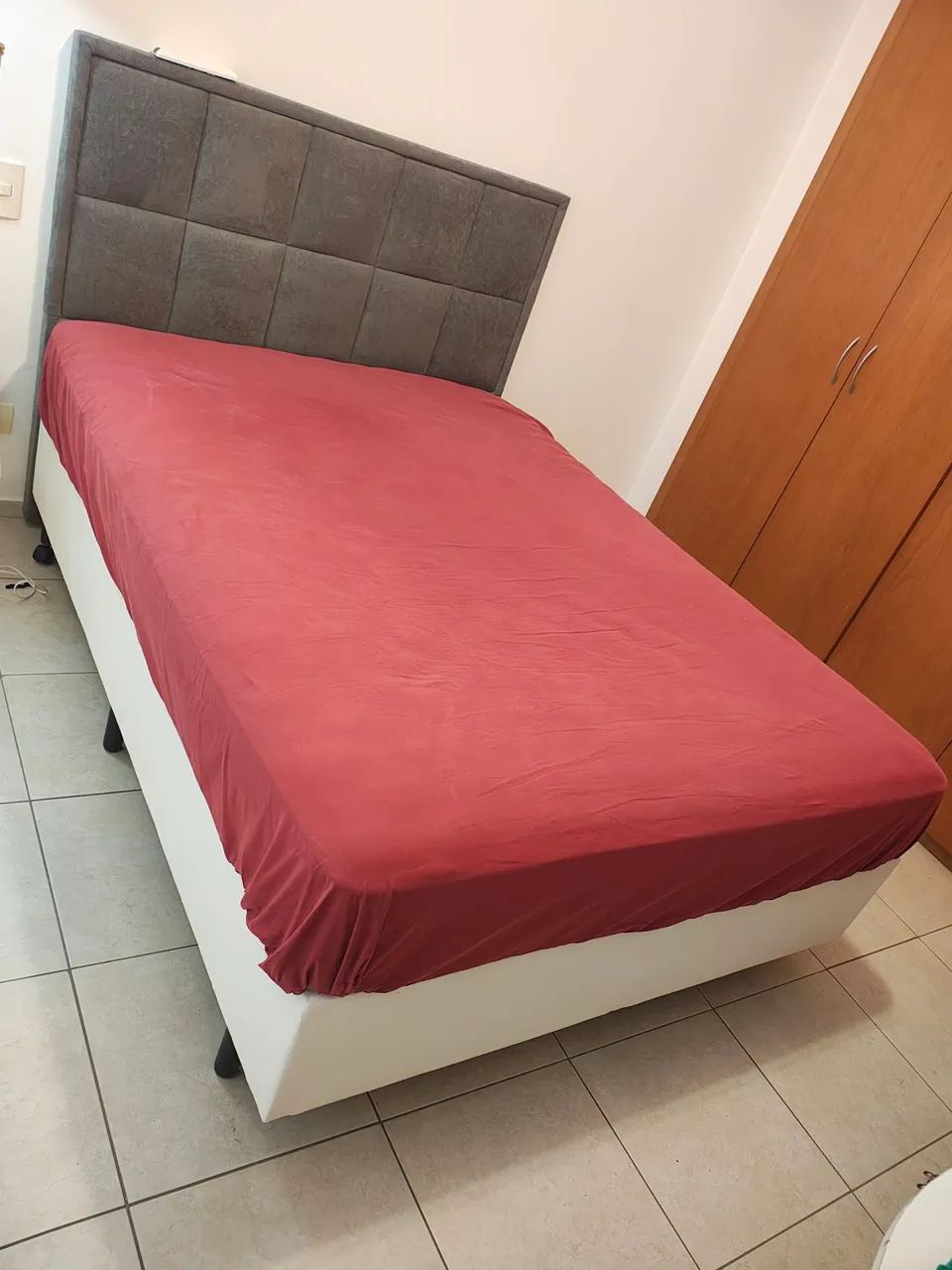 Cama casal, com cabeçeira e colchão  - Foto 3