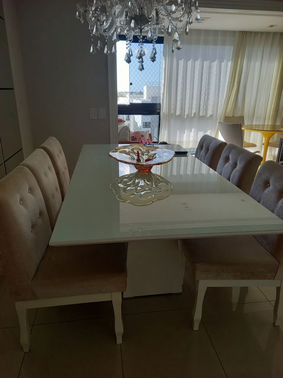 Conjunto mesa c/6 cadeiras - Foto 2