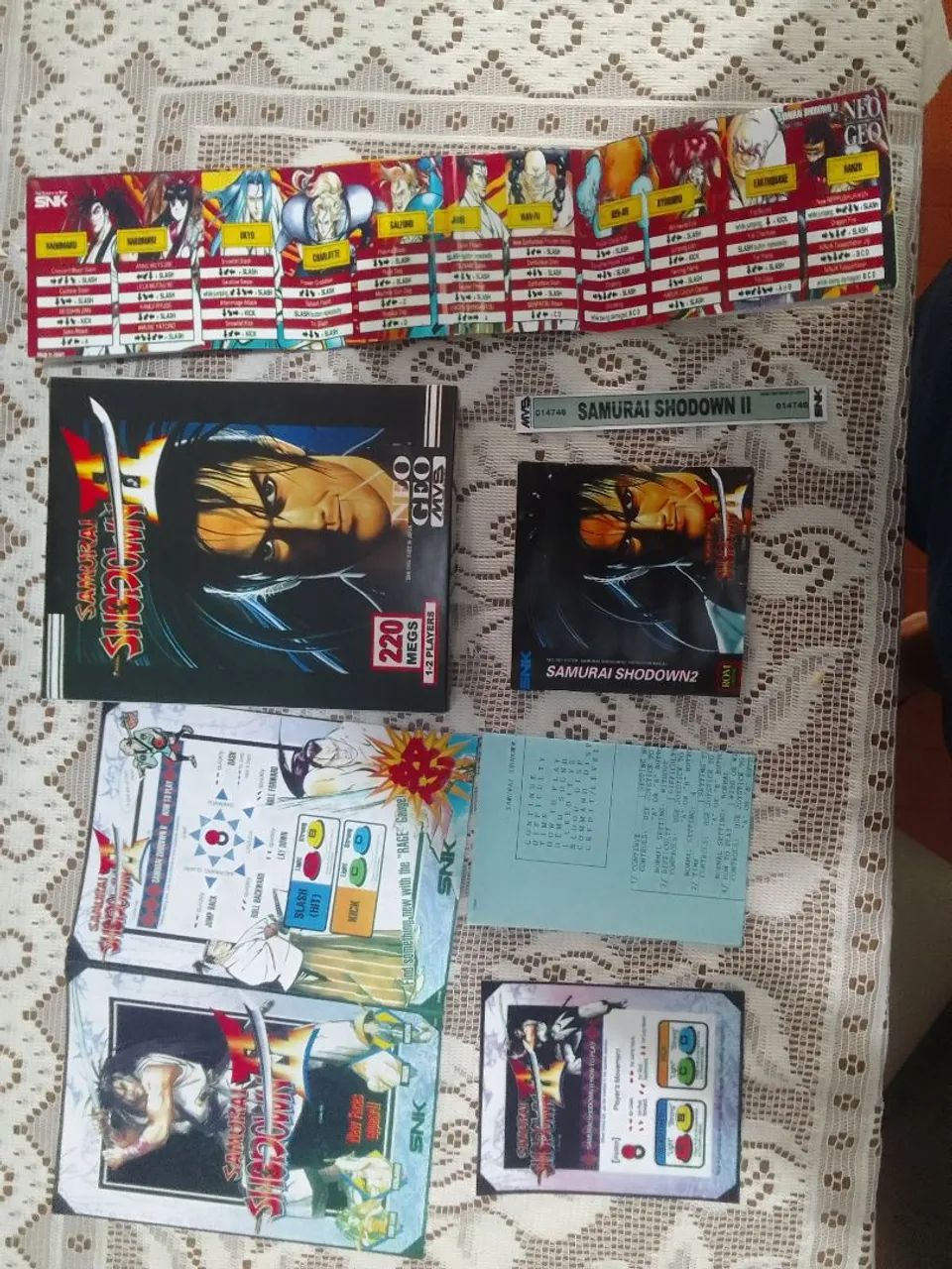 Caixa neo geo mvs com manual e panfletos - Foto 4