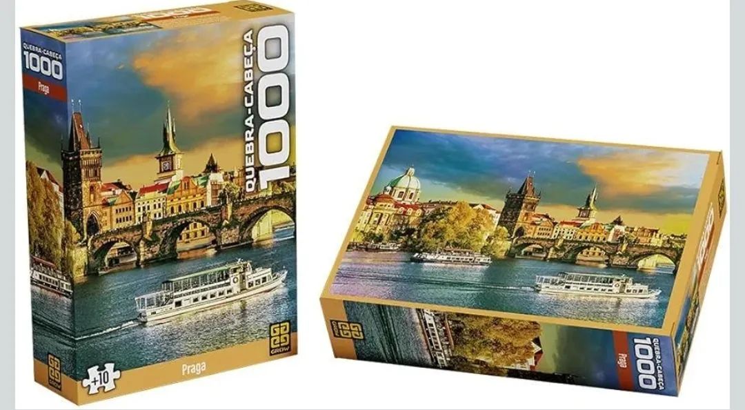 Quebra-cabeça Praga 1000 peças GROW - Foto 3